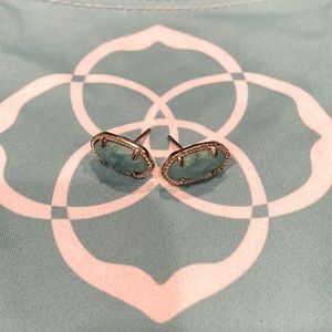 Kendra Scott Ellie Gold/Turquoise Stud Earrings
